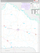 Red River County, TX Digital Map Premium Style